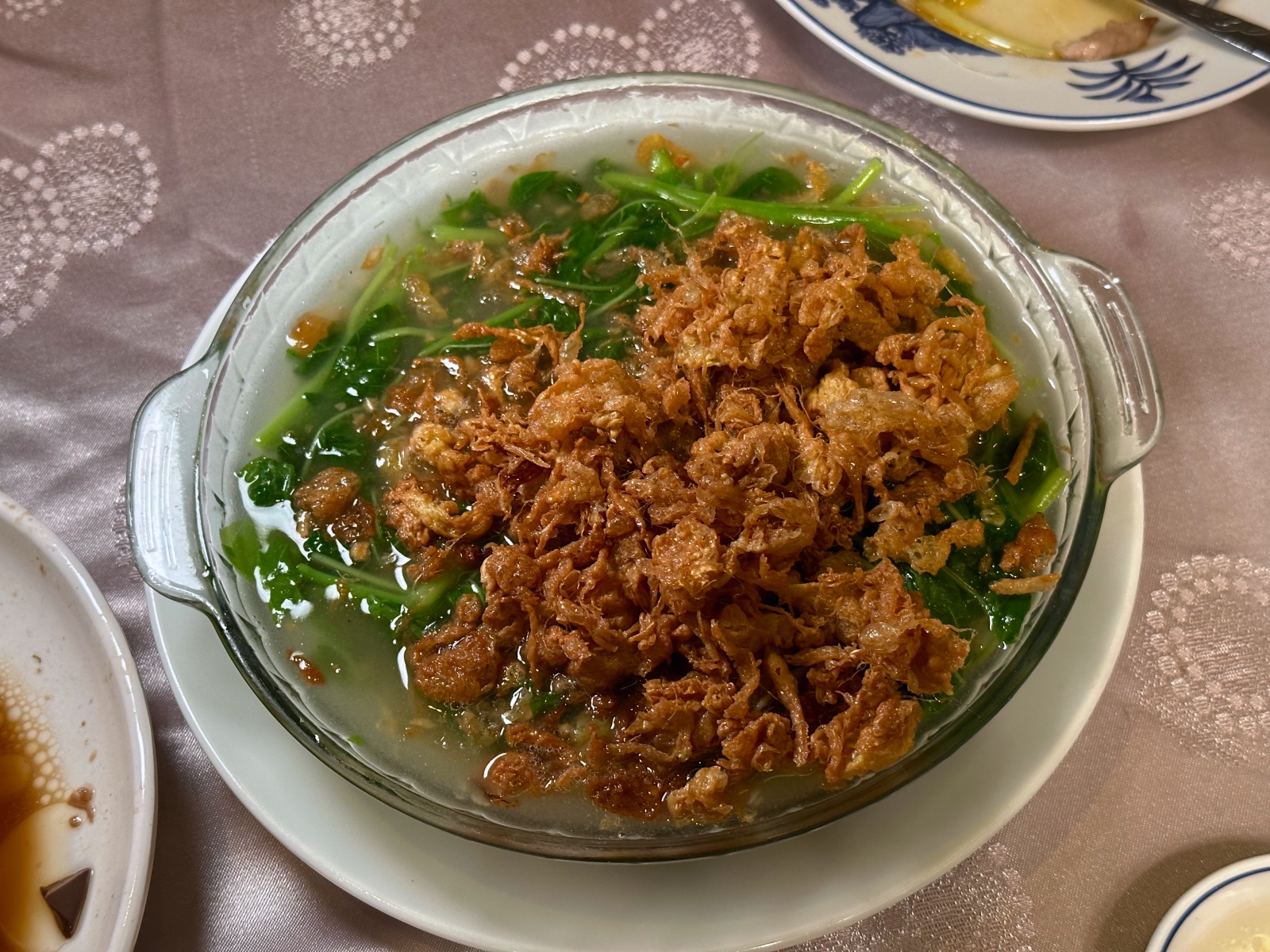 香港醉紅樓潮州菜館 蛋酥莧菜